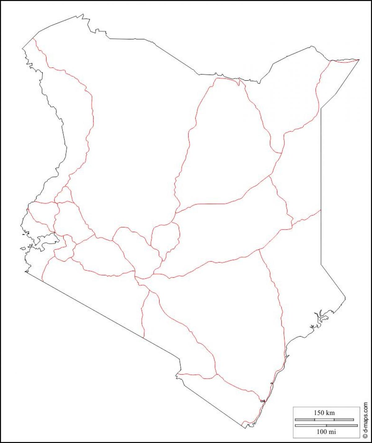 케냐 빈 지도