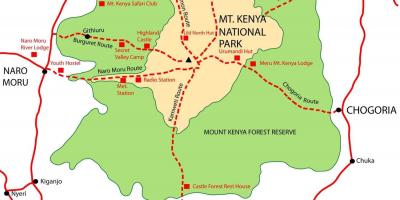 지도 mount Kenya